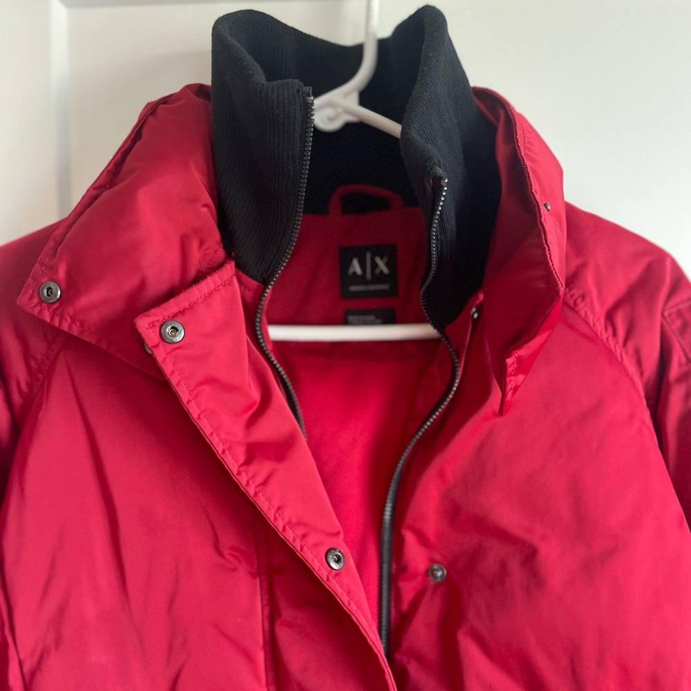 Armani Exchange Red Puffer Jacket - image 2